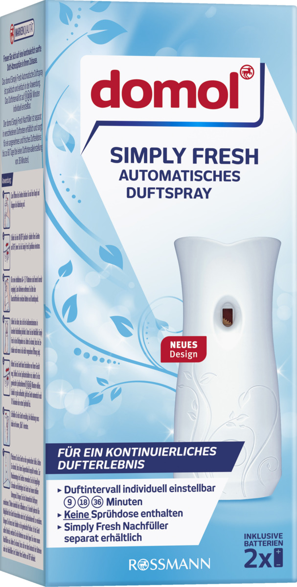 Bild 1 von domol 
            Automatisches Raumspray Simply Fresh