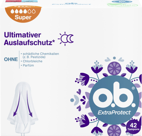 Bild 1 von o.b. ExtraProtect Tampons Super