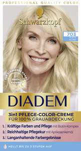 Schwarzkopf Diadem 3in1 Pflege-Color-Creme 703 Platin Blond