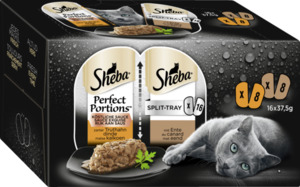 Sheba Perfect Portions™ Split-Tray Sauce mit Truthahn und mit Ente