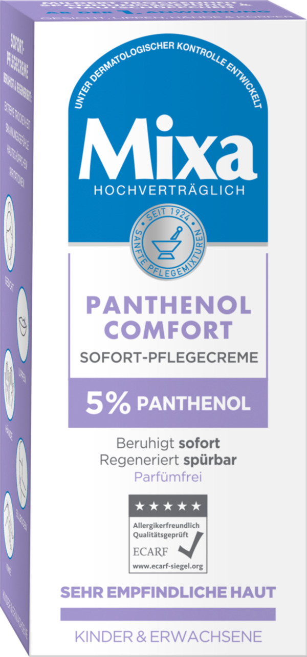 Bild 1 von Mixa Panthenol Comfort Sofort-Pflegecreme