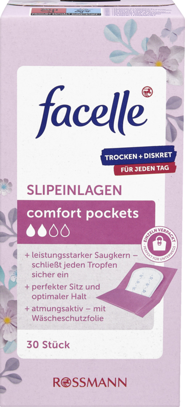 Bild 1 von facelle 
            Slipeinlagen normal Pockets