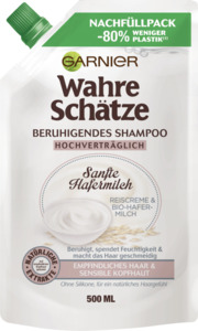 Garnier Wahre Schätze Wahre Schätze Beruhigendes Shampoo Sanfte Hafermilch Nachfüllpack