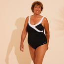 Bild 1 von Badeanzug Karli figurformend Aquagym Damen schwarz/weiß