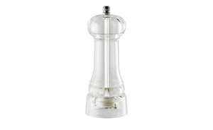KHG Salz-/Pfeffermühle transparent/klar Acrylglas Maße (cm): H: 15,5  Ø: [6.0] Küchenzubehör