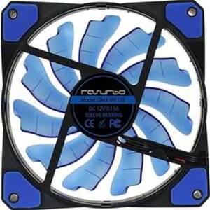 Rasurbo Fan 120 PC-Gehäuse-Lüfter Blau (B x H x T) 120 x 120 x 25 mm inkl. LED-Beleuchtung