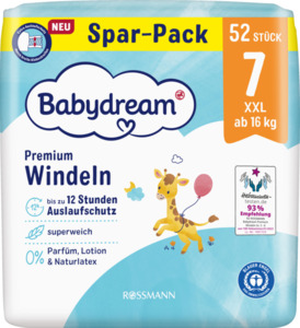 Babydream Premium Windel Größe 7 XXL ab 16 kg