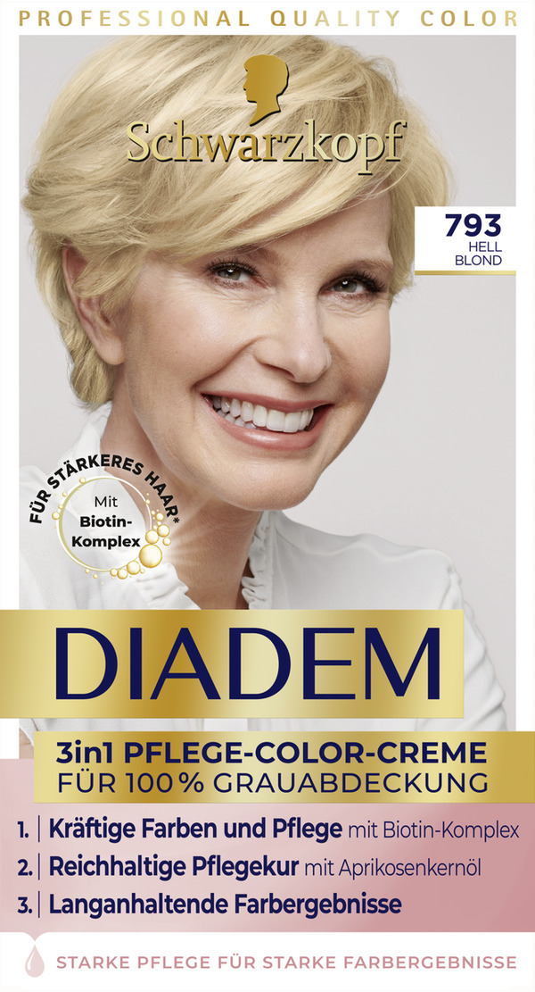 Bild 1 von Schwarzkopf Diadem 3in1 Pflege-Color-Creme 793 Hell Blond