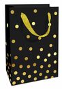 Bild 1 von Braun & Company Geschenktragetasche Golden Dots schwarz
, 
11 x 16  x 5 cm