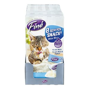 Finè Schleck-Snack Milch-Mix 8 x 10g, 11er Pack