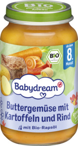 Babydream Bio Buttergemüse mit Kartoffeln und Rind