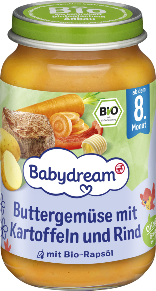 Bild 1 von Babydream Bio Buttergemüse mit Kartoffeln und Rind