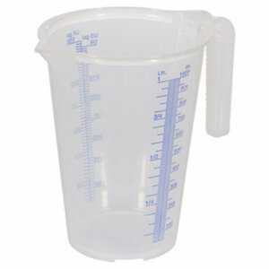 Messbecher 1 Liter mit Skala, transparent Pressol