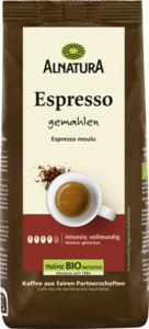 Alnatura Bio Espresso, gemahlen