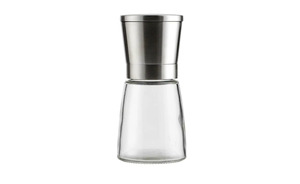 KHG Salz- / Pfeffermühle transparent/klar Kunststoff, Keramik, Edelstahl, Glas  Maße (cm): H: 13,6  Ø: [6.6] Küchenzubehör