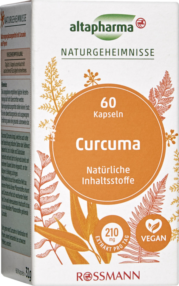 Bild 2 von altapharma Naturgeheimnisse Curcuma Kapseln