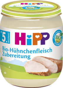 HiPP Bio-Hühnchenfleisch Zubereitung