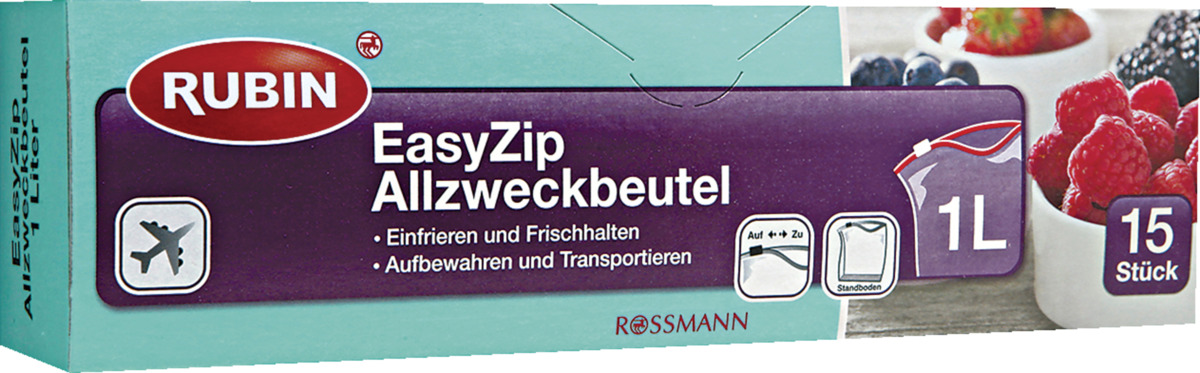 Bild 1 von Rubin 
            EasyZip Allzweckbeutel 1 l