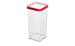 Rotho Dose quadratisch 1,5 l transparent/klar Kunststoff Maße (cm): B: 10 H: 21,4 Küchenzubehör
