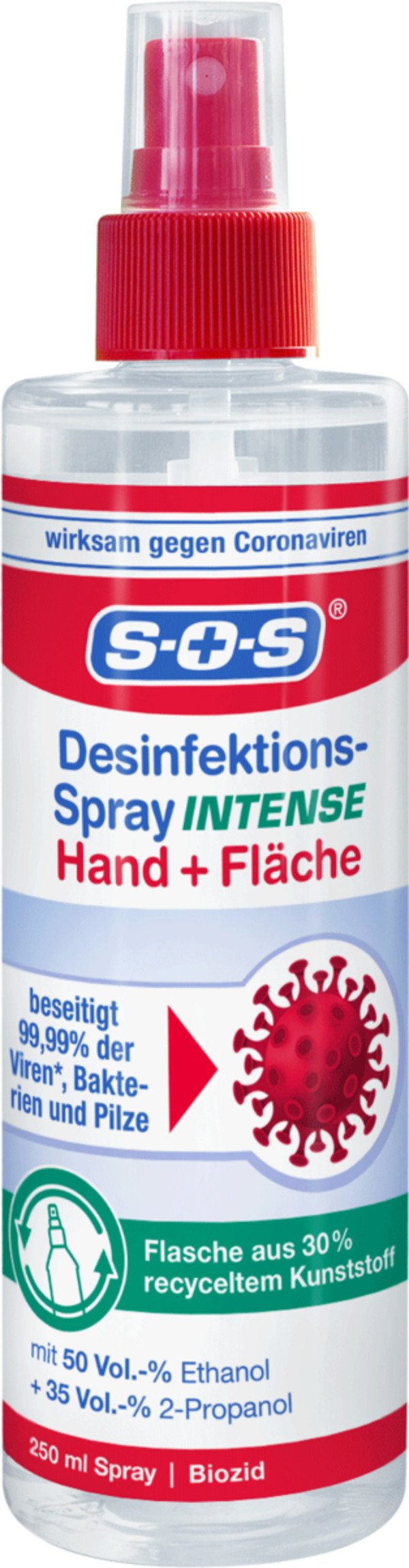 Bild 1 von SOS Desinfektions-Spray INTENSE Hände + Flächen