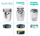 Bild 2 von tommee tippee 2er Set Nachfüllkassetten für Twist & Click Advanced Windeleimer