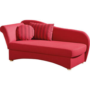 Livetastic Recamiere rot  , Natascha , Textil , 190x85x85 cm , Fußauswahl, Stoffauswahl, Schlafen auf Sitzhöhe , 002469012406