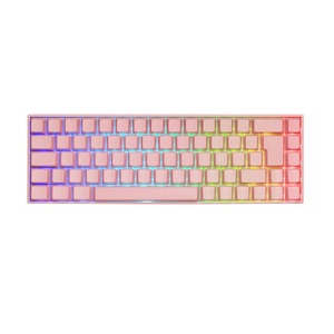 GAM-100-P-DE DELTACO Drahtlose Mechanische Gaming Tastatur DE Layout pink