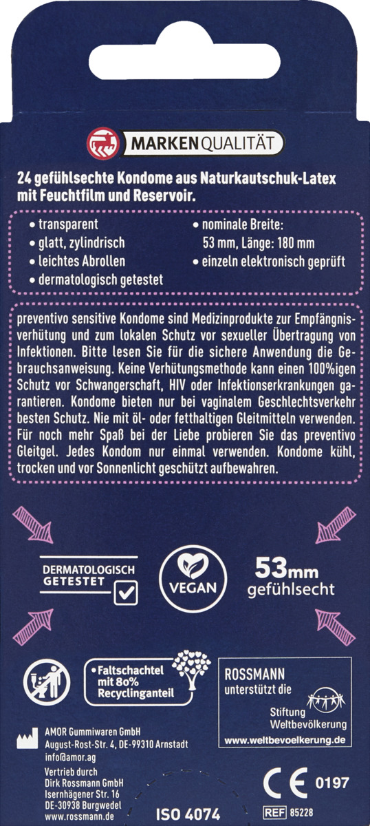 Bild 2 von preventivo Sensitive Kondome gefühlsecht