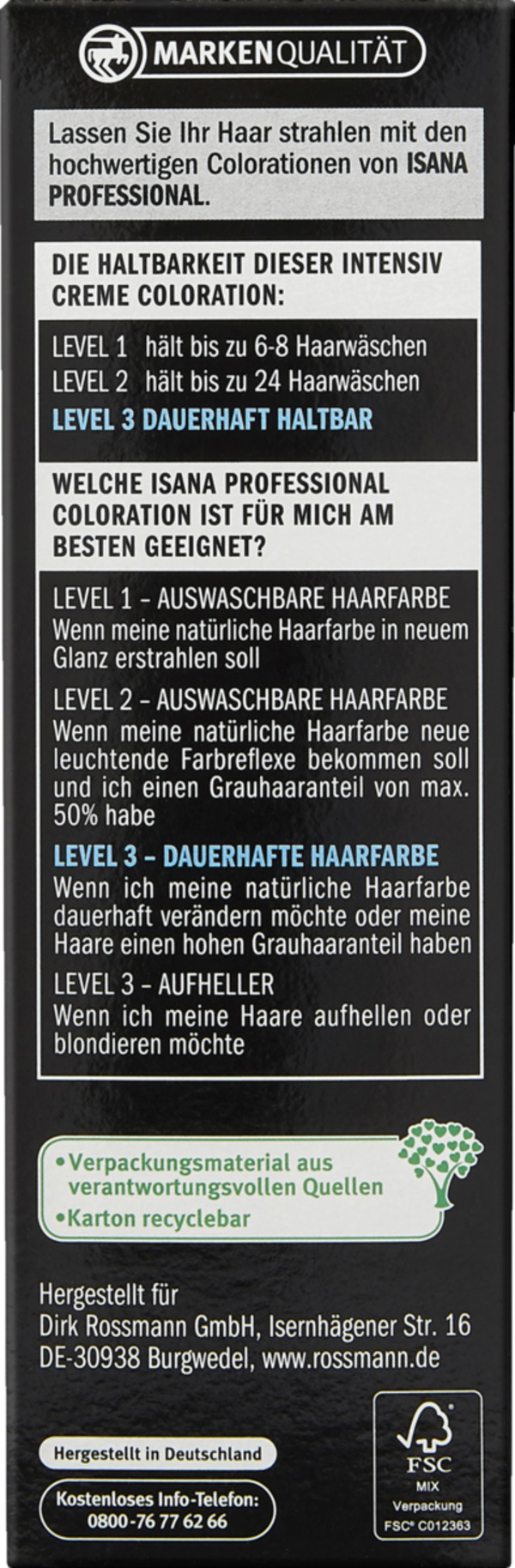 Bild 2 von ISANA PROFESSIONAL Intensiv Creme Coloration 1016 Aschblond