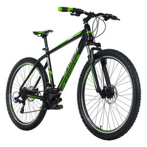 KS Cycling Mountainbike Hardtail Morzine 27,5 Zoll Rahmenhöhe 53 cm 21 Gänge schwarz schwarz ca. 27,5 Zoll