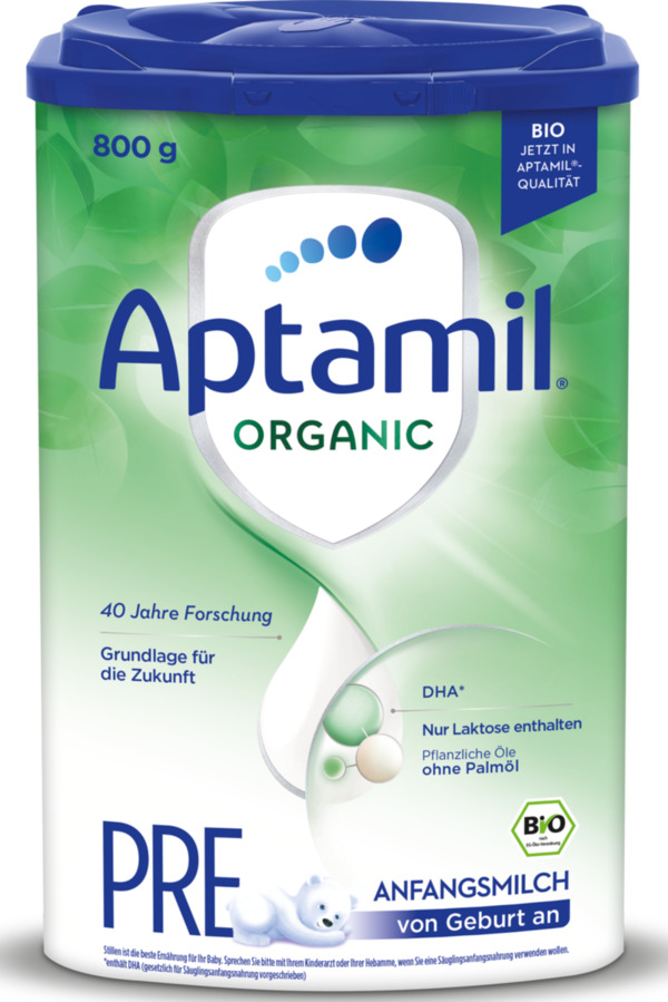 Bild 1 von Aptamil Bio Organic Pre Anfangsmilch von Geburt an