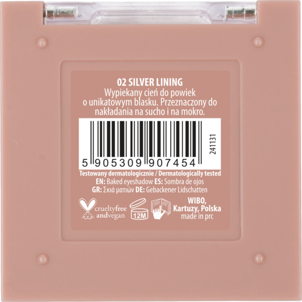 Bild 2 von NAM Baked Eyeshadow Nr. 2 Silver Lining, 4 g