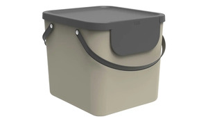 Rotho Abfallbehälter 40 Liter  Albula braun Kunststoff Maße (cm): B: 39,8 H: 35,8 T: 33,9 Küchenzubehör