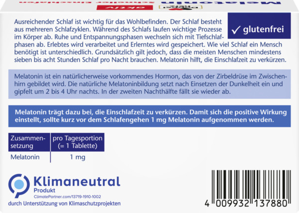 Bild 3 von Doppelherz aktiv Melatonin Tabletten