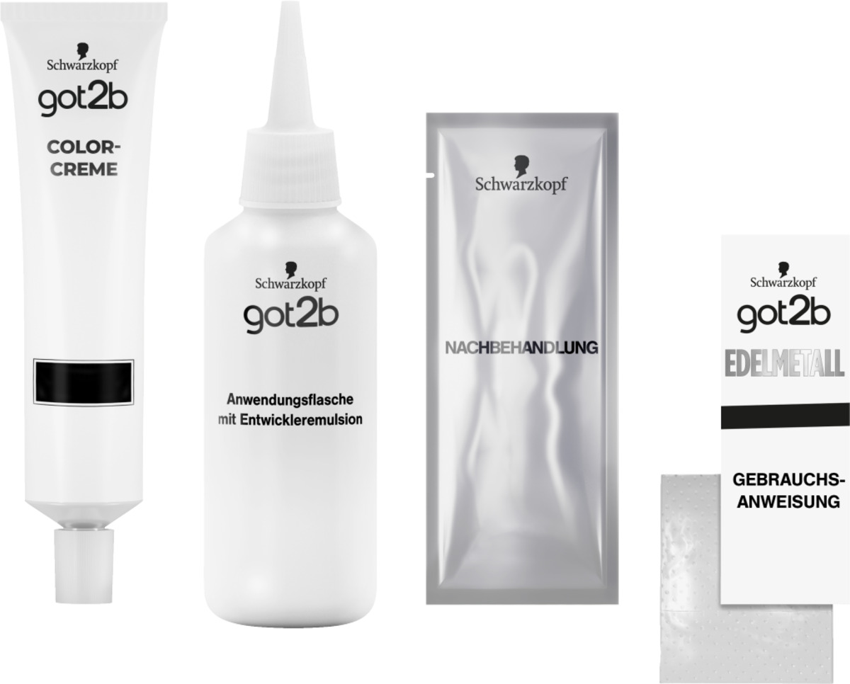Bild 4 von Schwarzkopf got2b Dauerhafte Haarfarbe Edelmetall M71 Pearl Metallic Silber