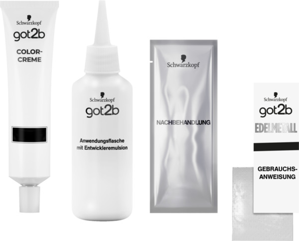 Bild 4 von Schwarzkopf got2b Dauerhafte Haarfarbe Edelmetall M71 Pearl Metallic Silber