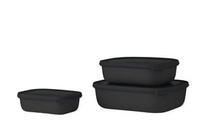 Mepal Multischüssel-Set, 3-teilig / 0,5l, 1,0l, 2,0l  Cirqula schwarz Maße (cm): B: 20 H: 7 Küchenzubehör