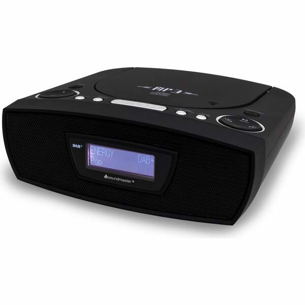 Bild 1 von Soundmaster URD480SW DAB+/UKW Digitaluhrenradio mit CD/MP3/Resumée Funktion und USB, schwarz