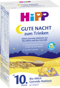 HiPP Bio Gute-Nacht Milch-Getreide-Mahlzeit