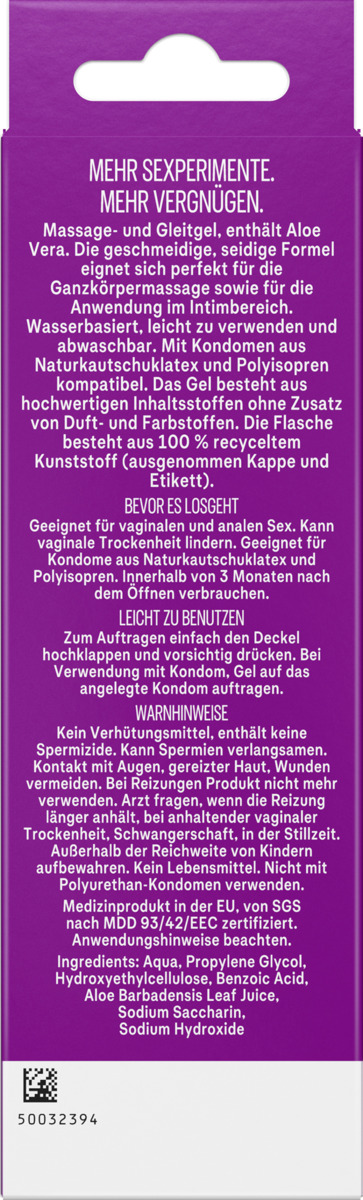 Bild 2 von Durex 2in1 Massage & Gleitgel Aloe Vera