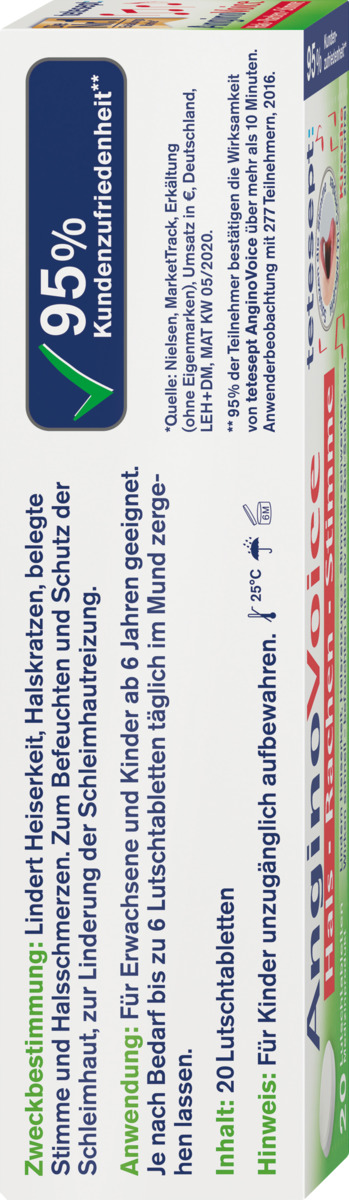 Bild 3 von tetesept AnginoVoice Hals Rachen Stimme 20 Lutschtabletten Kirsche