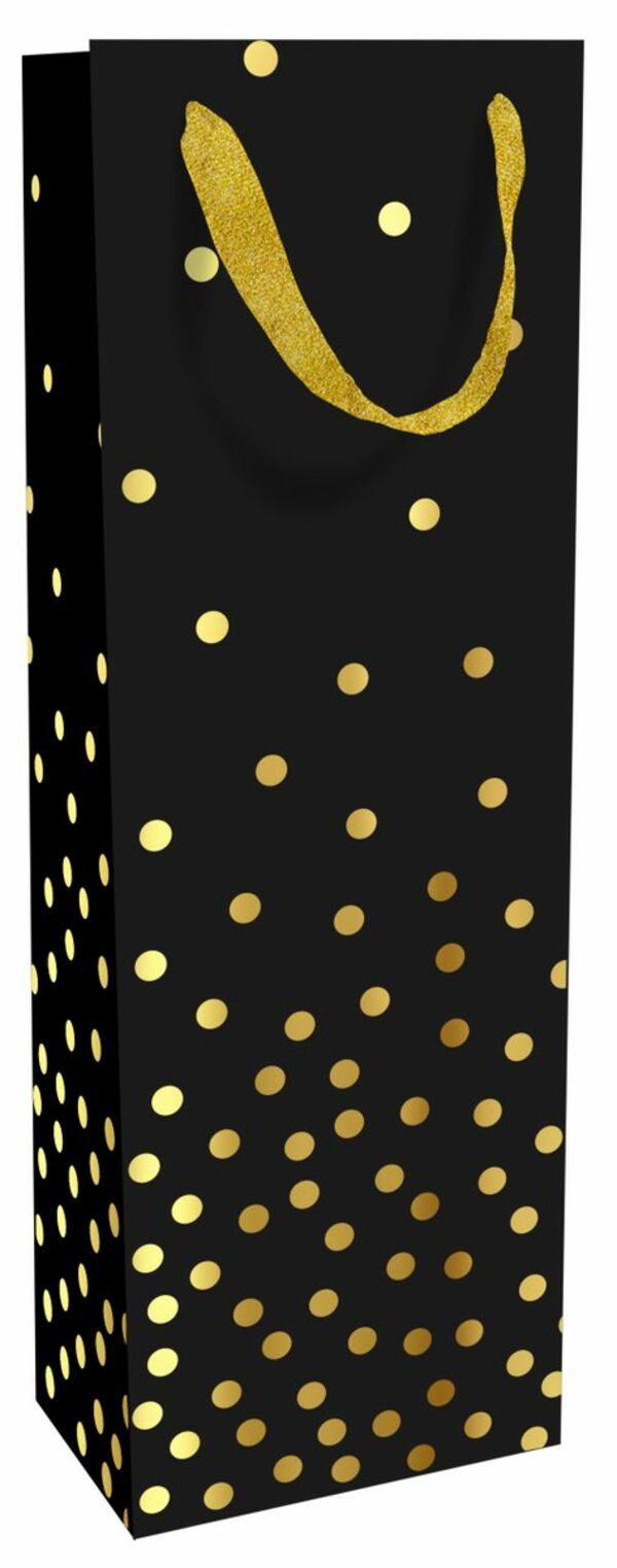 Bild 1 von Braun & Company Geschenktragetasche Golden Dots
, 
12 x 37 x 8 cm