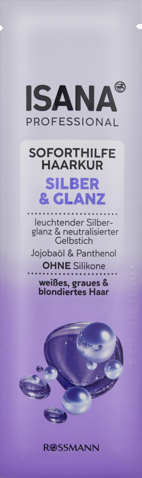 Bild 1 von ISANA PROFESSIONAL Soforthilfe Haarkur Silber & Glanz