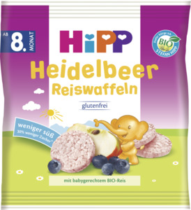 HiPP Bio Heidelbeer Reiswaffeln, ab 8. Monat