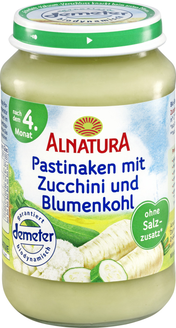 Bild 1 von Alnatura Bio Pastinake mit Zucchini & Blumenkohl