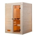 Bild 1 von weka Massivholz-Sauna VALIDA  Gr. 1 Sparset 4,5 kW OS inkl. digitaler Steuerung, Glastür