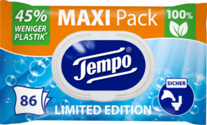Tempo Feuchte Toilettentücher Limited Edition Green Harmony, Maxi Pack