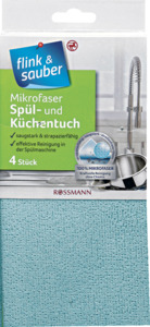 flink & sauber Mikrofaser Spül- & Küchentuch