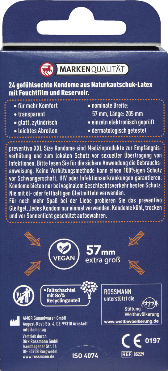 Bild 2 von preventivo XXL Size Kondome