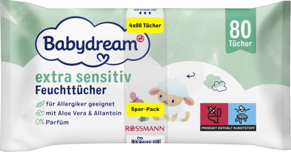 Bild 1 von Babydream extra sensitive Feuchttücher